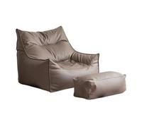 K5d1P9m7 Fauteuil Sac Canapé Pouf Paresseux, inclinable de Lecture Simple, for Petit Appartement, Chaise à Dossier décontractée(Bruin)