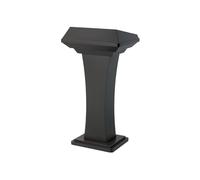 K5d1P9m7 Pupitre conférence Podium Robuste en Acier Inoxydable for Salle de conférence et or écoles auditeurs Tribune(Noir)