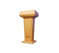 K5d1P9m7 Pupitre conférence Support de Podium en Bois, pupitre Rangement à Double Couche adapté aux salles Classe Tribune(Gold)