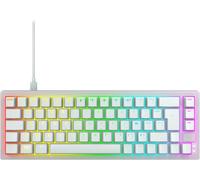 K5V2 Compact, Clavier De Gaming Mécanique, Format 65 %, Disposition Française (Azerty) Clavier Hot-Swap, Mx2A Red Switches, Blanc Transparent