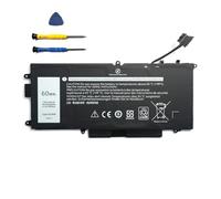 K5XWW N18GG 6CYH6 71TG4 Remplacement de la Batterie pour Ordinateur Portable Dell Latitude 5289 E5289 7389 7390 2-en-1 P29S001 P29S002 L3180 Latitude 12 5000 5289 P29S001 Ultrabook 2-en-1(7.6V 60Wh)