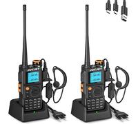 K6 Radio,Dualband Walkie Talkie Avec One Key Pairing,999 Canaux,Réduction Du Bruit De La Voix,Haute Performance 2600Mah Rechargeable Radio Pour L'Aventure En Plein Air,Camping(2 Pièces)