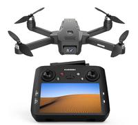 K600 GPS Drone avec Caméra, télécommande avec UHD écran, Drones Pliable Résistant au Vent avec Carte SD, Drone Professionnel avec Valise de Transport, Batterie Modulaire Convient aux Adultes