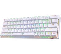 K630 Dragonborn 60% Clavier de Jeu RVB Filaire, 61 Touches Clavier mécanique Compact Support de Pilote Pro (Blanc-Interrupteur Bleu), US Layout