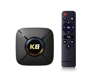K8 Mini Android TV Box - Expérience Officielle Android TV OS, RK3518 Quad-Core, 2 Go de RAM 32 Go de Stockage, WiFi 6 et télécommande vocale Bluetooth