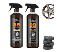 K8C9 Kit de nettoyage de roue de voiture 120 ml solide et non acide pour roues de camion