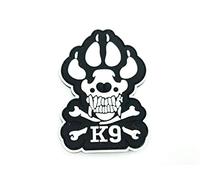 K9 Griffe de Chien Airsoft PVC Moral Cosplay équipe Patch (Brillent dans le noir)