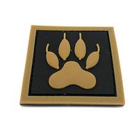 K9 Griffe de Chien Blackhawk Airsoft PVC Moral Cosplay équipe Patch (Marron)