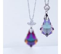 K9 verre cristal strass pendentif deux tailles feuille d'érable forme pierre pour la fabrication de bijoux bricolage boucle d'oreille spéciale-vitrail lumière, 11x16mm 5pcs