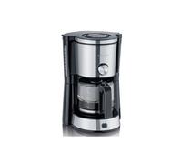 Severin Machine à café filtre KA 4825 – 1 000 W, 1,4 l, 10 tasses, réglage d'arôme – inox/noir