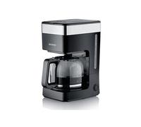 SEVERIN Cafetière filtre, 900W, Jusqu'à 10 tasses, Filtre Avec Système anti-goutte, Plaque chauffante, Noir, KA 9263