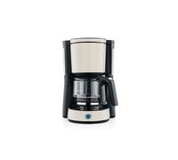 Severin Cafetière filtre KA 9575 – 10 tasses – Verseuse en verre – Beige/Noir