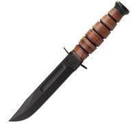 KA-BAR Short USMC Étui en Cuir, lame lisse 1250
