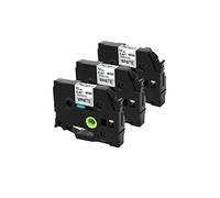 KA® Compatible Brother P-Touch Ruban pour étiqueteuse tze-231 tze231 12mm x 8m Compatible avec PT-H105 PT-H100 PT-1005 PT-1000 PT-1010 PT-1080 PT-H101c (3 PK, TZE-231 noir sur blanc)