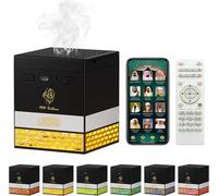 Kaaba Quran And Bakhoor Night Light, App Controlled Remote Control Speaker Azan Bluetooth Speaker Dimmable Color Changing