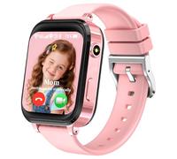 kaacly 4G Montre Connectée Enfant, Montre GPS Enfant avec Appel Vidéo Chat Familial SOS Mode Classe Podomètre Réveil, Smartwatch Enfants pour Filles et Garçons