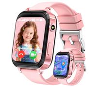 kaacly Montre Connectée Enfant 4G, Montre GPS Enfant avec Telephone Appels Vidéo Chat Vocal Chat Familial SOS Mode Classe Podomètre Réveil, Smartwatch Cadeau pour Filles et Garçons