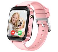kaacly Montre Connectée Enfant GPS, 4G Montre Intelligente avec Chat Familia,SOS,Mode ppels Vidéo,Chat Vocal,Téléphone,Podomètre, IP68 Étanche Smartwatch pour Garçons Filles