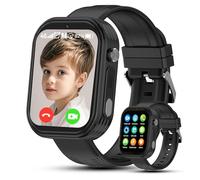 kaacly Montre Connectée Enfant GPS, Montre GPS Enfant 4G avec Chat Familial,SOS,Téléphone,Appels Vidéo HD,Étanche IP67, Montre Intelligente Enfants Cadeau pour 6-12 Ans
