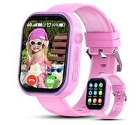 kaacly Montre Connectée Enfant GPS, Montre GPS Enfant 4G avec Chat Familial,SOS,Téléphone,Appels Vidéo HD,Étanche IP67, Montre Intelligente Enfants Cadeau pour 6-12 Ans