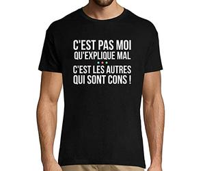 Kaamelott | Citation Perceval | C'est Pas Moi Qui explique Mal | T-Shirt Homme col Rond Humour Série TV M