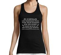 Kaamelott | Citation Perceval | Technique de Combat | Débardeur Femme Humour Série TV XS