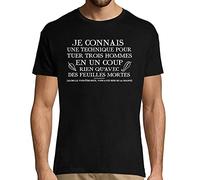 Kaamelott | Citation Perceval | Technique de Combat | T-Shirt Homme col Rond Humour Série TV 3XL