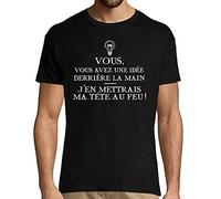 Kaamelott | Citation Perceval | Une Idée derrière la Main| T-Shirt Homme col Rond Humour Série TV M