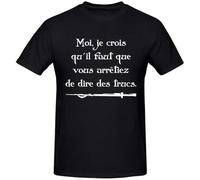 Kaamelott I Think You Have to Stop Saying Things Harajuku Clothing Graphics Unisex 100% Cotton Short-Sleeve T-Shirts XXL