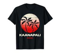 Kaanapali Maui Sunset Design Kaanapali Beach Hawaii Vacances T-Shirt