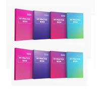 KAANUKA Lot de 4 cahiers d'entraînement longs non lignés (275 mm x 190 mm) (288 pages) (lot de 4)