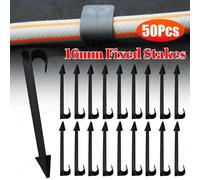 KAAPL-Ancrages De Tuyau D'Irrigation De Jardin,50 Pièces,Piquets De Sol De Type C Pour Plantes Pe,Tuyau D'Irrigation Goutte À Goutte,Support De Tube Pour Serre 16Mm,50Pcs,