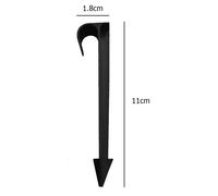 KAAPL-Ancrages De Tuyau D'Irrigation De Jardin,Piquets Fixes De 16Mm Pour Tuyau D'Irrigation Goutte-À-Goutte,Support D'Arrosage,50/100 Pièces ¿,Black,100 Pcs