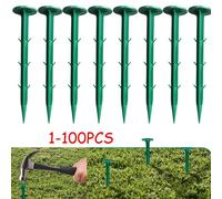 KAAPL-Clous Résistants À L'Herbe,1 À 100 Pièces,Pour Aménagement Paysager De Jardin,Insertion De Piquet,Pointe D'Ancrage Au Sol,Clou De Gazon,Tente,Film Plastique,100Pcs,One Size