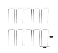Kaapl-Piquets De Tube De Clôture De Jauge 10/15cm,10-30 Pièces,Broches Sod,Piquets De Jardin,Fixation De Type U,Agrafes De Paysage,Maintien Des Pelouses,Barrière,Clou De Sol,Thickness 2.2mm,10x4cm
