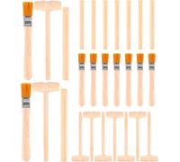 KAAQL-27 Pièces Jouet Dinosaure Marteau Outil Petit Marteau Pour Creuser Des Pierres Précieuses Jouet D'Excavation Kit De Fouilles Fouille De Dinosaures Outils D'Archéologie En Bois
