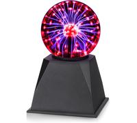 KAAQL-Boule Plasma 4 Pouces,Sensible Au Toucher Et Au Son Boule Magique De Plasma,Kits Éducatifs De Sciences Jouets Cadeaux Lampe Plasma Pour Cadeaux De Noël Enfants,Veilleuses Pour Enfants