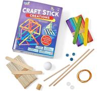 KAAQL-Créations En Bâtonnets,10 Expériences Scientifiques,Livre D¿Activités Pour Les Enfants De 9 À 12 Ans,Jouets Stem,Bâtonnets De Couleur Pour Activités Stem