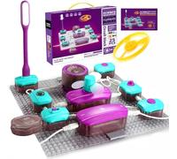 KAAQL-Ensemble De Circuits Électroniques Avec 25 Blocs De Circuits,40 Expériences Pour Apprendre L'Électricité,Kit D'Exploration Électronique Diy,Jouets Éducatifs Stem Pour Les Enfants À Partir De 3