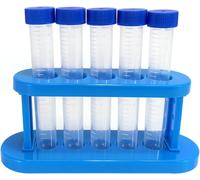 KAAQL-Eprouvette Enfant,5 Tubes À Essai Avec 1 Tube Rack Pour Garçons Et Filles Expériences De Sciences À La Maison Jouer À L'Eau Jouet Éducatif
