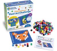 KAAQL-Kit D'Art Pixel,Enfants Apprennent Et S'Amusent Avec 402 Cubes,Guide Avec 40 Modèles À Reproduire,Jouet Éducatif Stem,Programmation,Montessori,Cadeau Garçon Fille De 5 6+ Ans