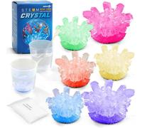 KAAQL-Kit De Plantation De Cristal 2Pcs,Kit De Croissance De Cristal,Modèle D'Expérience De La Science Des Cristaux,Jouets Stem,Jouets D'Apprentissage Pour Les Cadeaux Pour Enfants De