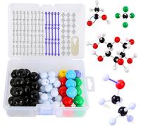 KAAQL-Moléculaire Modèle Kit 136Pcs Biochimie Chimie Organique Et Inorganique Set De Modélisation Scientifique Atom Liens L'Enseignement Chimie D'Apprentissage Moléculaire Modèles