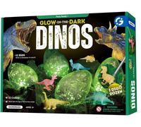 KAAQL-Oeuf Dinosaure À Creuser Lumineux¿Kit De Fouille Avec 12 Dino Eggs,Jouet Dinosaure Enfant 6 7 8 9 10 11 12 Ans,Cadeau Garçon Fille,Jeu Archéologique Et Éducatif Stem