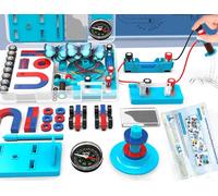 KAAQL-Science Magnets Experiment Set For Kids Electricity And Magnetism Kit For Students Stem Kit Physics Lab Basic Circuit Tools For Learning Starter (Kit De Base Pour L'Apprentissage De La Physique