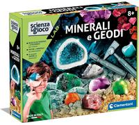 KAAQL-Scienza Lab Geodi-Set Minéralogie Avec Brique À Creuser,Laboratoire Minéral,Jeu Scientifique 8 Ans (Version En Italien)-Fabriqué En Italie,Couleur,19350