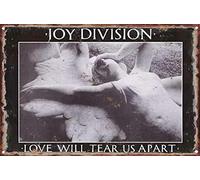 KAARIRI Joy Division (Love Will Tear Us Apart) Music Vintage Retro Metal Sign Sign Poster Wall Decor Art Shabby Chic Cadeau Mural Fer 20,3 x 30,5 cm