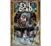 KAARIRI The Evil Dead Horror Movie Vintage Rétro Plaque en métal Décoration murale Art Shabby Chic Cadeau mural Fer 20,3 x 30,5 cm