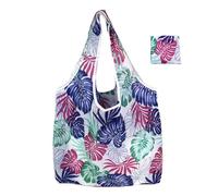 Kaaruisi Grand sac de courses pliable, durable et polyvalent, avec beaucoup d'espace de rangement, sac léger, adapté pour les voyages et les pique-niques, b, 12 x 12 cm