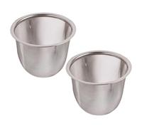 Kaaruisi Lot de 2 infuseurs à thé en acier inoxydable pour feuilles mobiles, théière à mailles fines, accessoires de préparation pour café et boissons